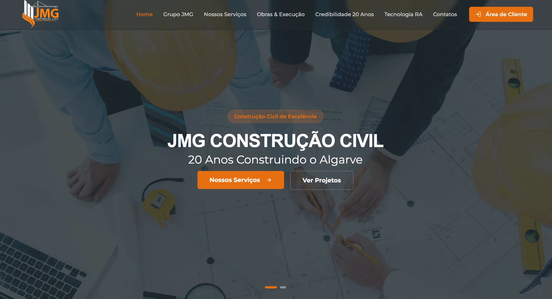 Preview do website JMG Group