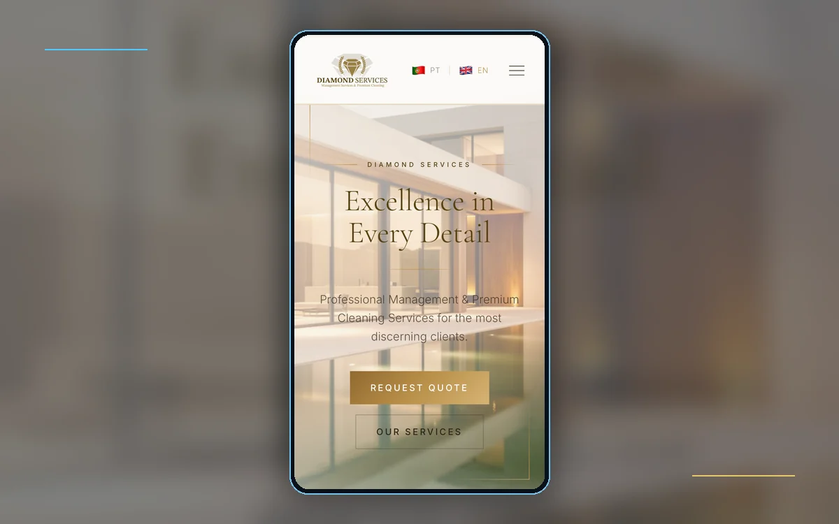 Preview do website Diamond Services