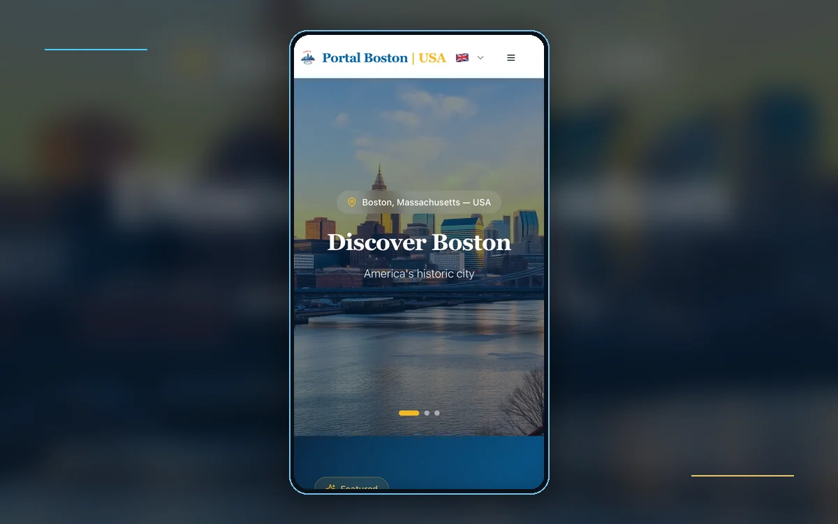 Preview do website Portal Boston