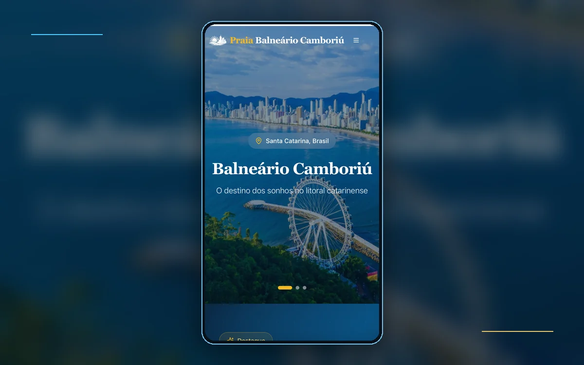 Preview do website Praia Balneário Camboriú