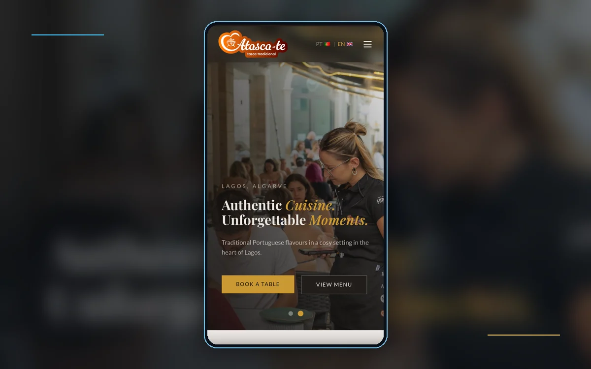 Preview do website Restaurante Atasca-te